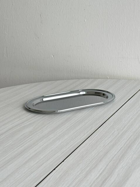 Small vintage tray in lightweight metal