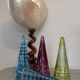 Set of 4 small glasses known as "cul sec" from Saint Louis in Colombine crystal.