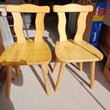 2 country Bavarian chairs