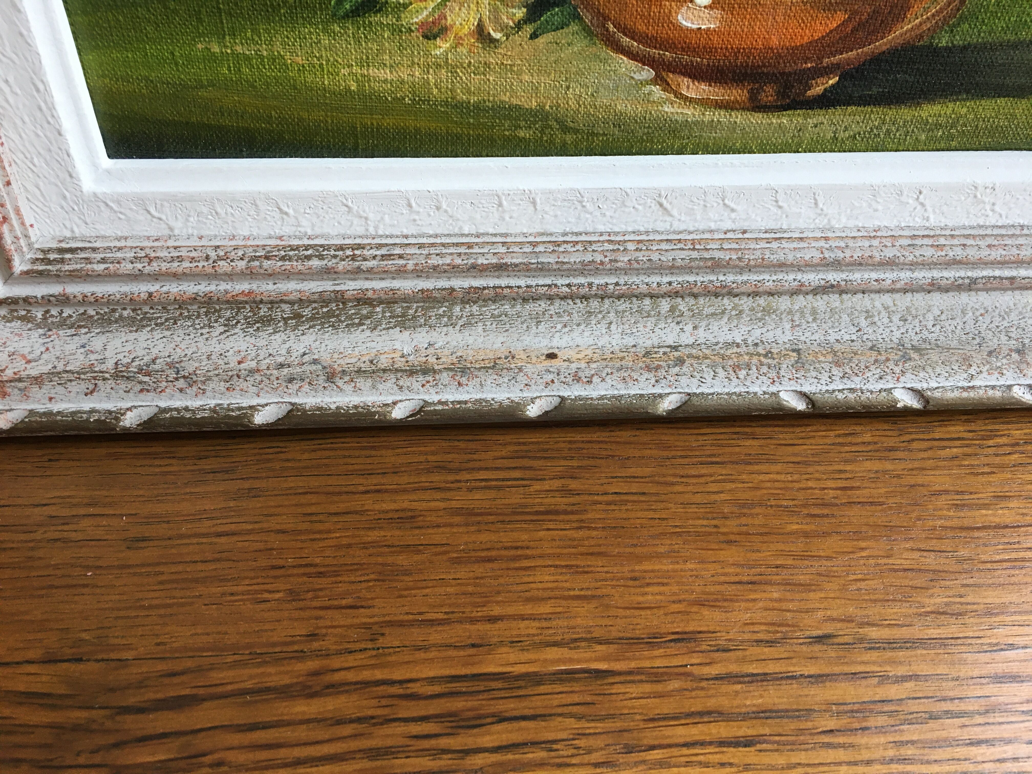 Painting bouquet of flowers by C Sargue