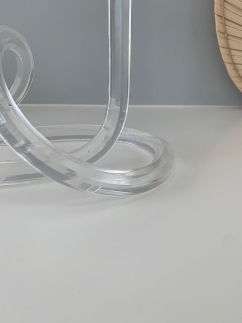 Bougeoirs vintage plexiglas