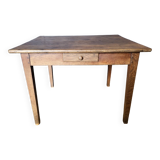 Authentique ancienne table de ferme en chêne massif