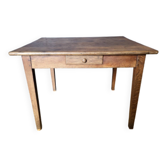 Authentic old solid oak farmhouse table
