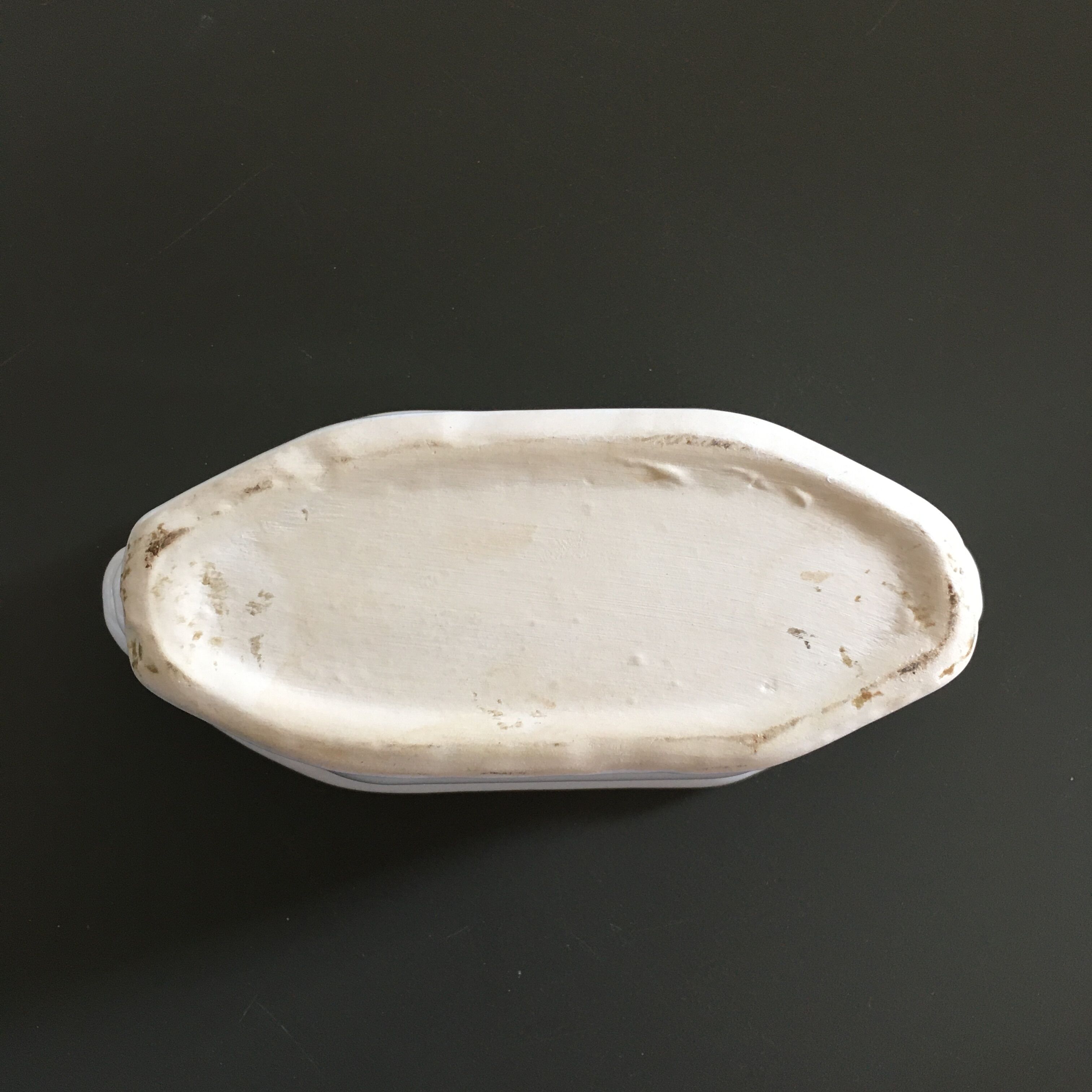 White earthenware planter