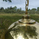 Bistro fringe pendant light, solid brass billiard table