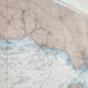 Map of Finistère and Morbihan, west coast of France, 1981