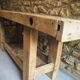 Gross old wooden workbench