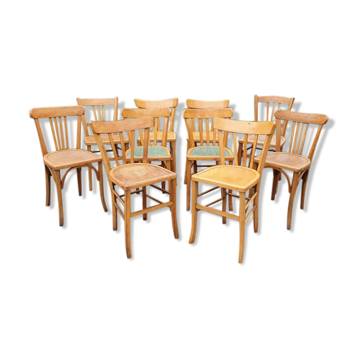 Lot 10 chairs bistro 40/50