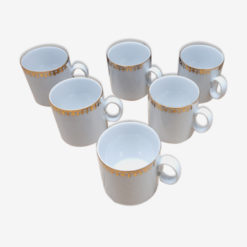 Set 6 cups espresso porcelain