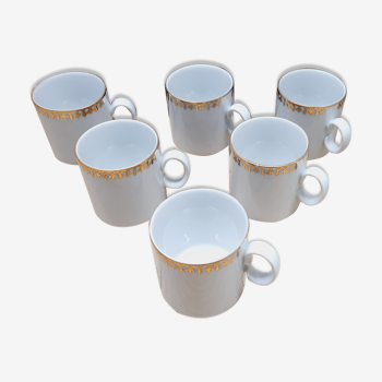 Set 6 tasses expresso porcelaine