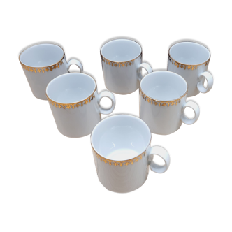 Set 6 tasses expresso porcelaine