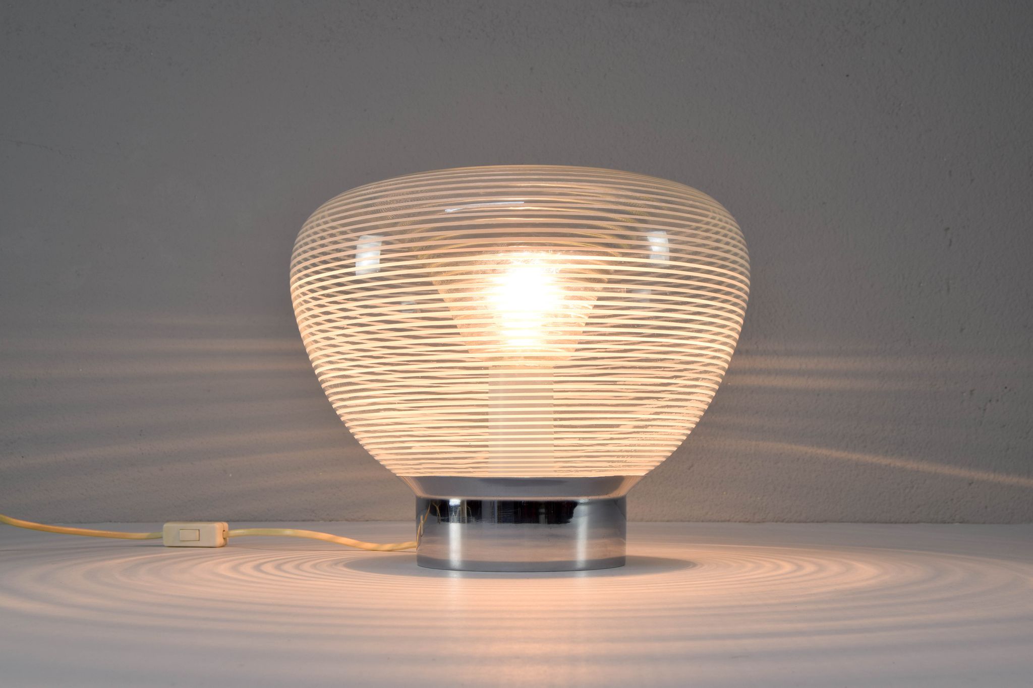 Rystal table lamp, Italy 60s