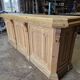 Bistro counter with a Hungarian point design.