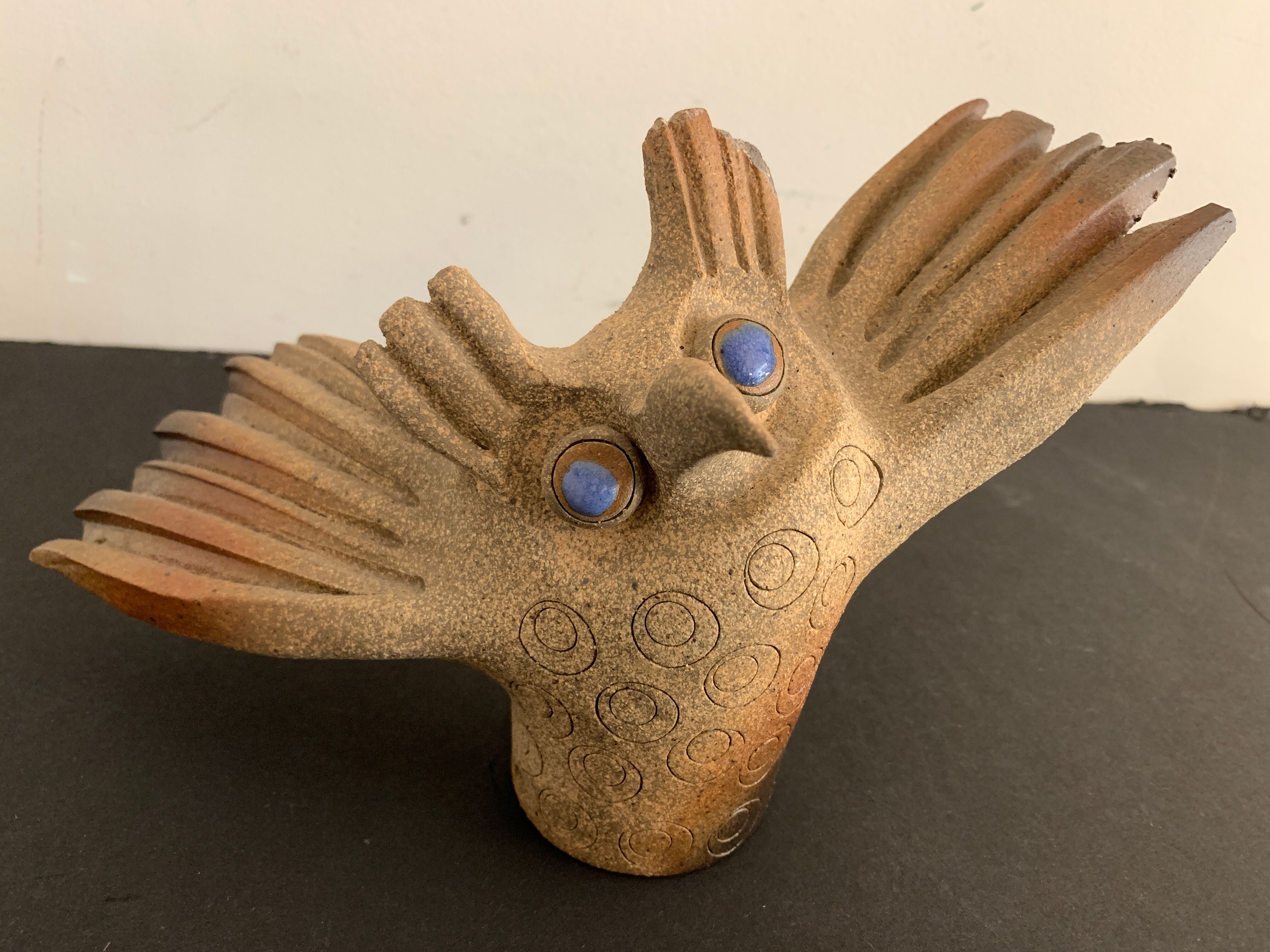 Ceramic owl atelier Palègre, France, 1970