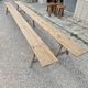 Pair of rustic oak and fir farmhouse benches 1900s - 3m85