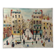 Naive painting signed - Paris Place de Furstenberg
