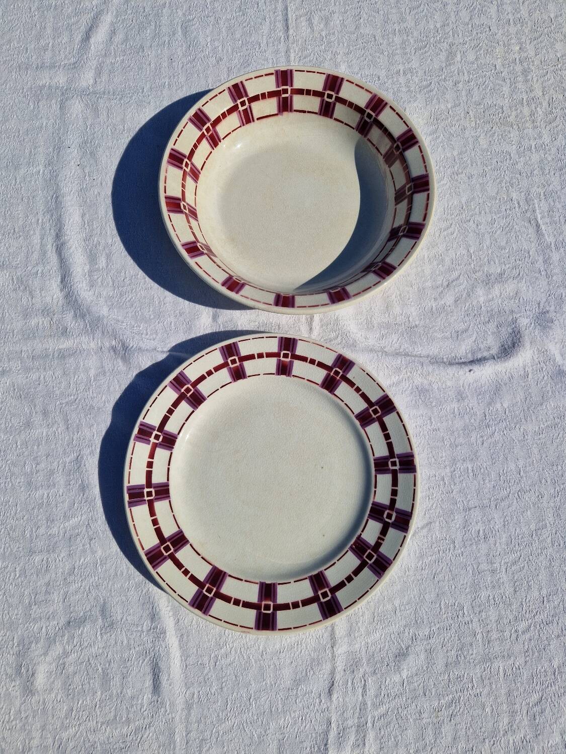 Lot De 2 Plats Rond Moulin Des Loups Hamage Modèle Stuart
