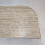 Italian travertine coffee table, 1980's