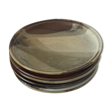 Set of 6 stoneware plates