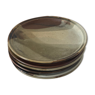 Set of 6 stoneware plates