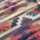 Kilim carpet in burlap and cotton. 120cm x 190cm