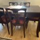 Dining table and 6 Art Deco chairs