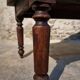 Antique French oak station bench – double-sided, 19th century (140 x 61 x 86 cm)