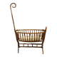 Turned wooden cradle half 20th century