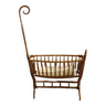 Turned wooden cradle half 20th century