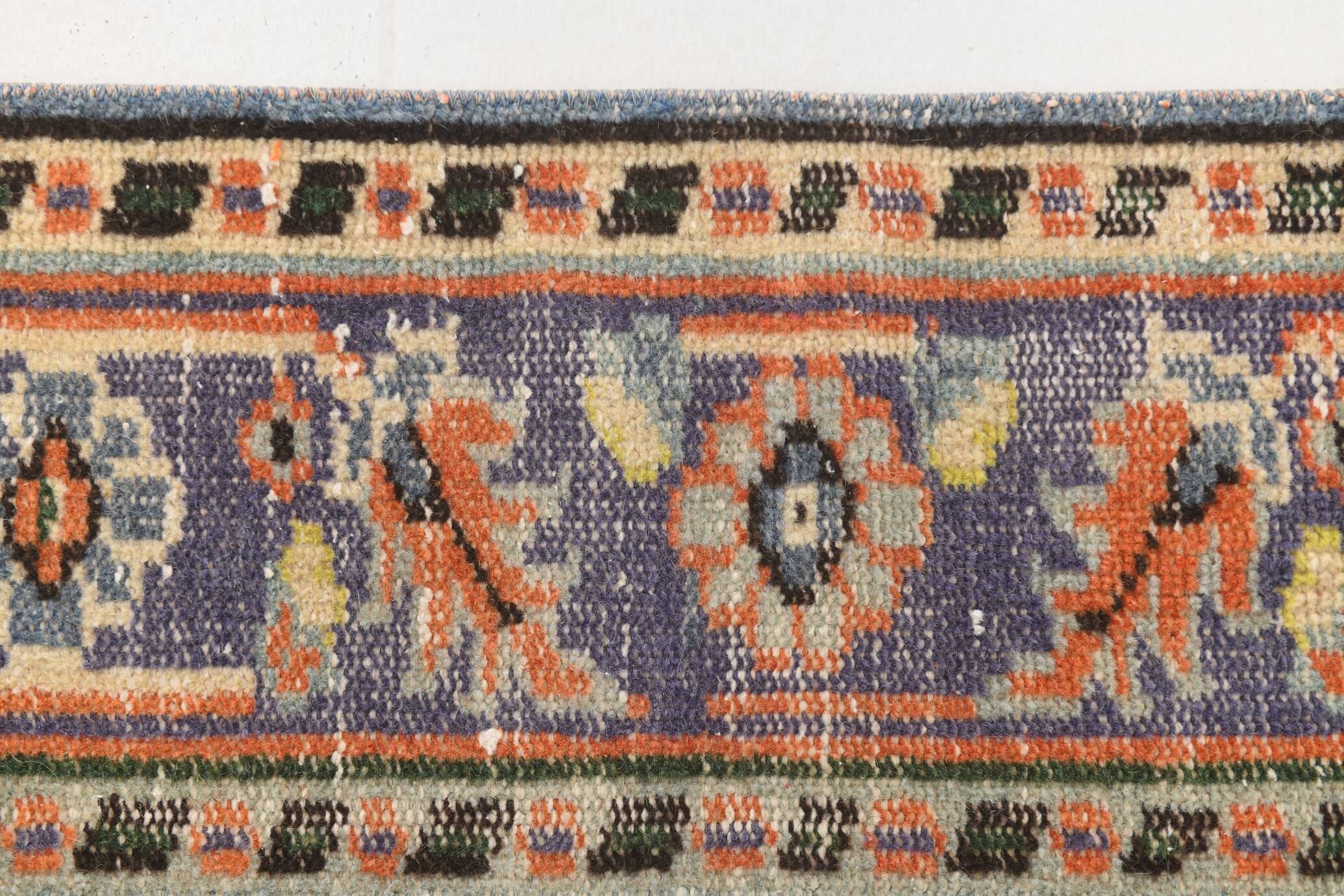 6x9 Turkish Classic Pattern Orange Green Vintage Rug, 174x279Cm