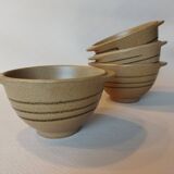 4 ear bowls in Sarreguemines sandstone