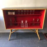 Vintage rattan bar