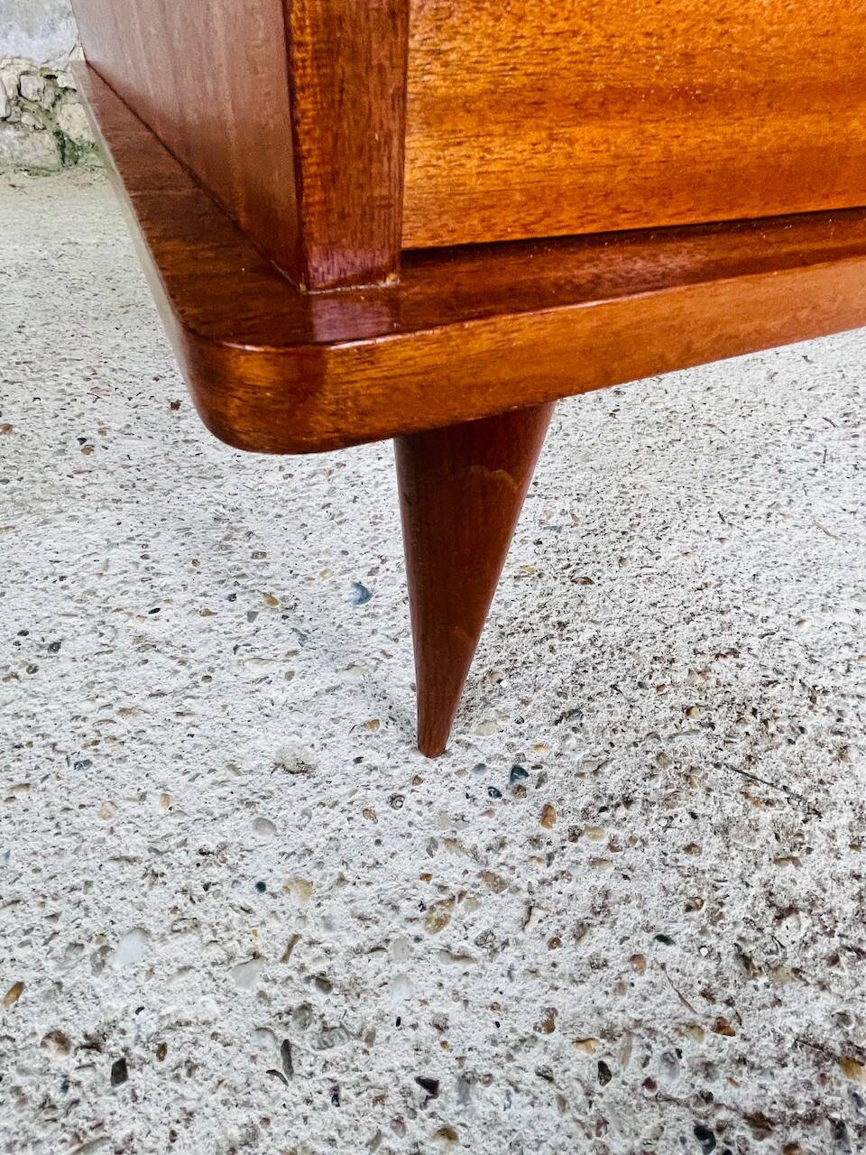 Large vintage chest of drawers with 4 drawers, Scandinavian style, circa 60's