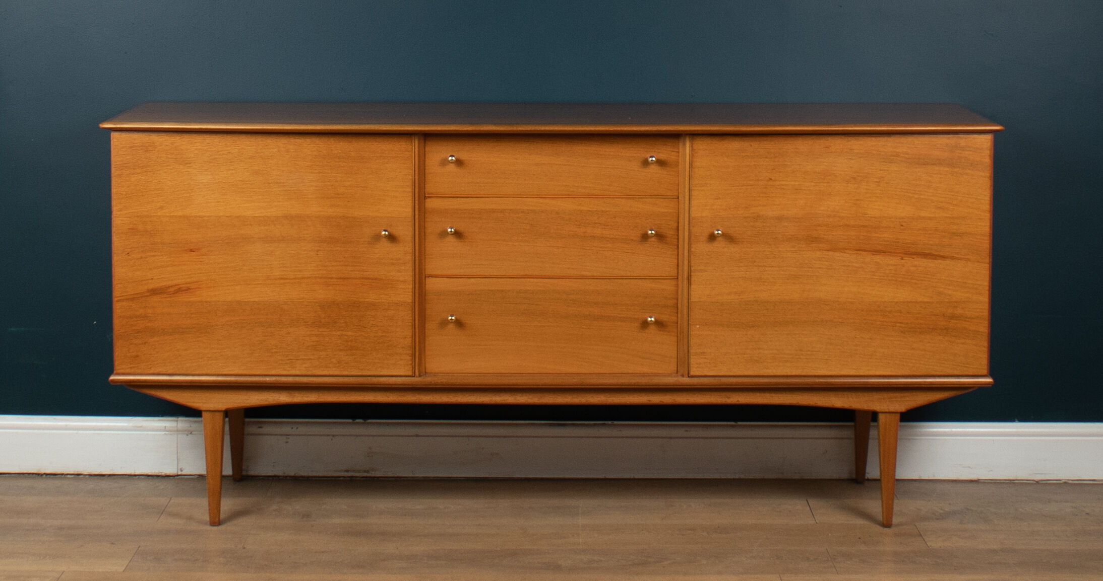 Retro teak & walnut maple mid century sideboard 1960s