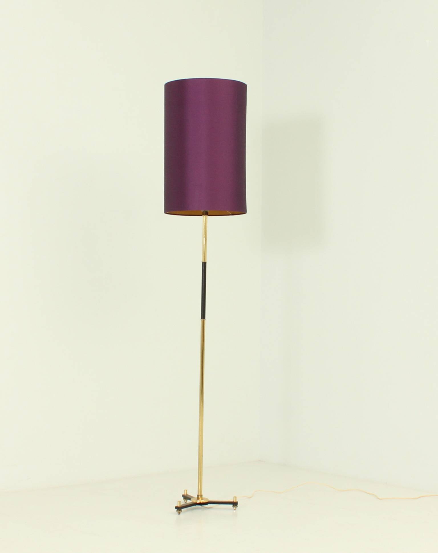 1960s brass floor lamp, Spain