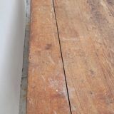 Rustic oak bistro farm table with louis philippe legs - 2m
