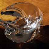 Cup • Empty Pocket • Large Vintage Ashtray • Crystal • Saint-Louis • 1970-1980