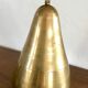 Void pear pocket vintage brass