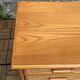 Commode vintage en rotin et osier tressé  1970