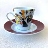 4 Maxim's de Paris coffee cups and saucers