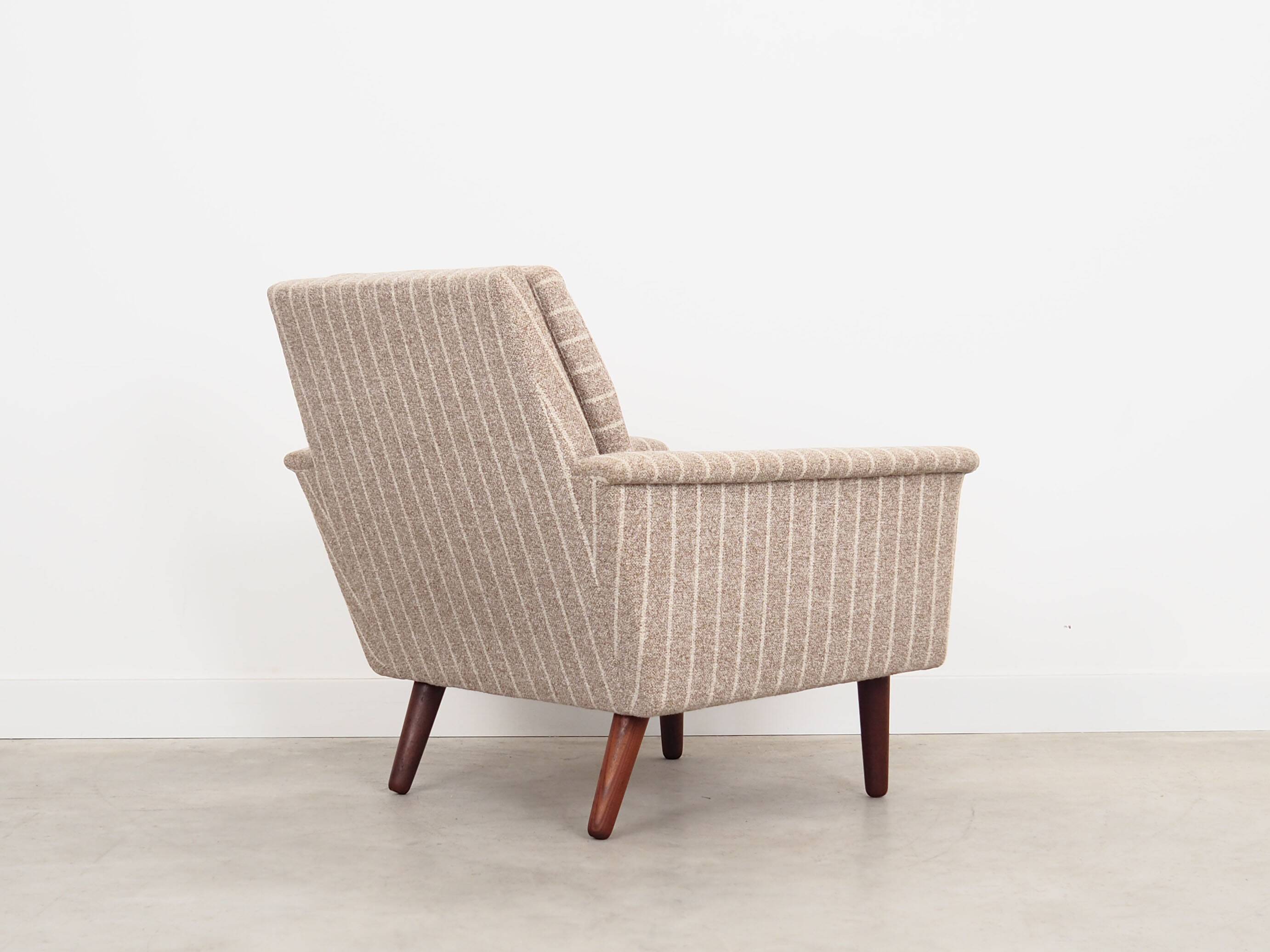 Teak armchair, Danish design, 1970s, production: Denmark