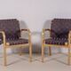 2 fauteuils Alvar Aalto modèle 45, années 1970, Artek Finlande