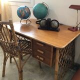 Rattan desk