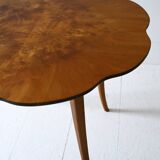 Vintage Swedish Déco birch side table, 1940s