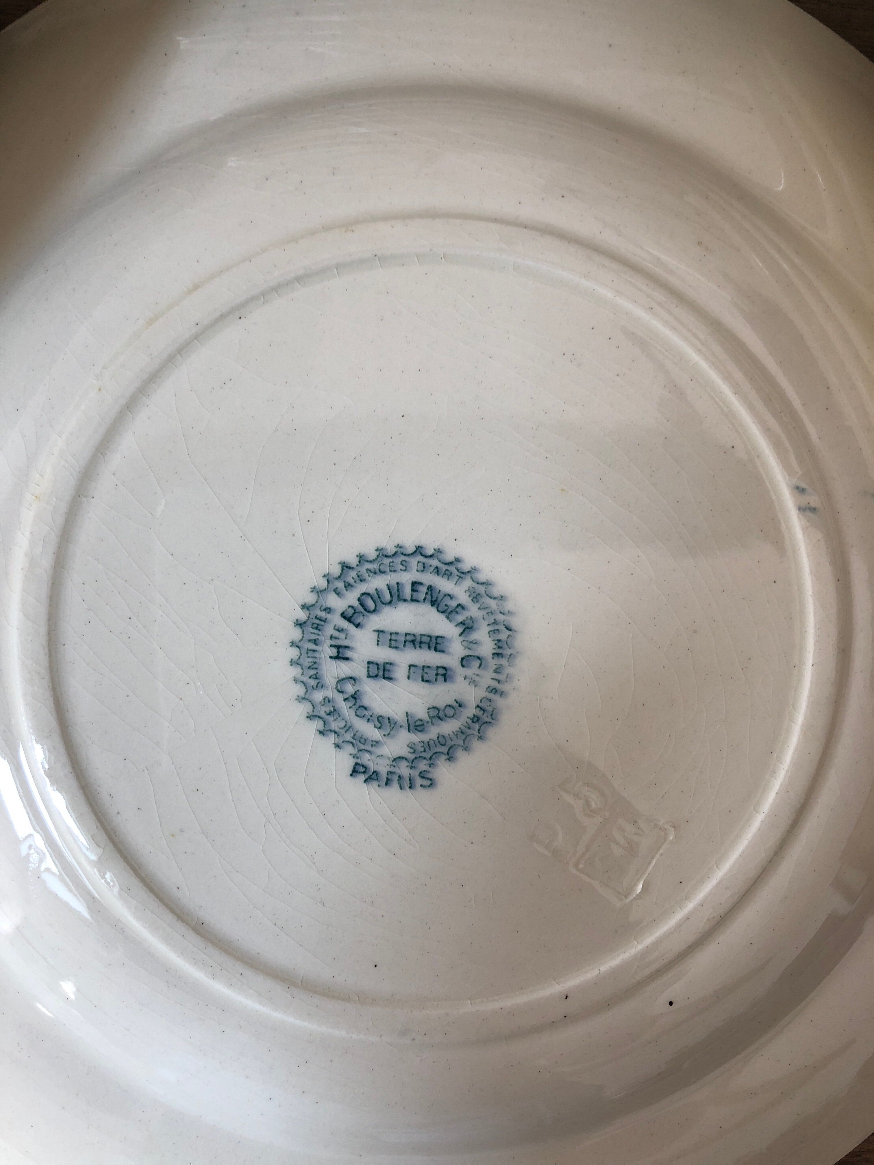 Iron earth dessert plates