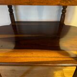 Console in rosewood and burl, early 20th century