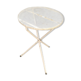 Iron tripod side table wrought iron