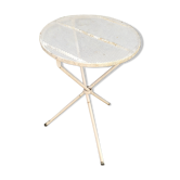 Iron tripod side table wrought iron