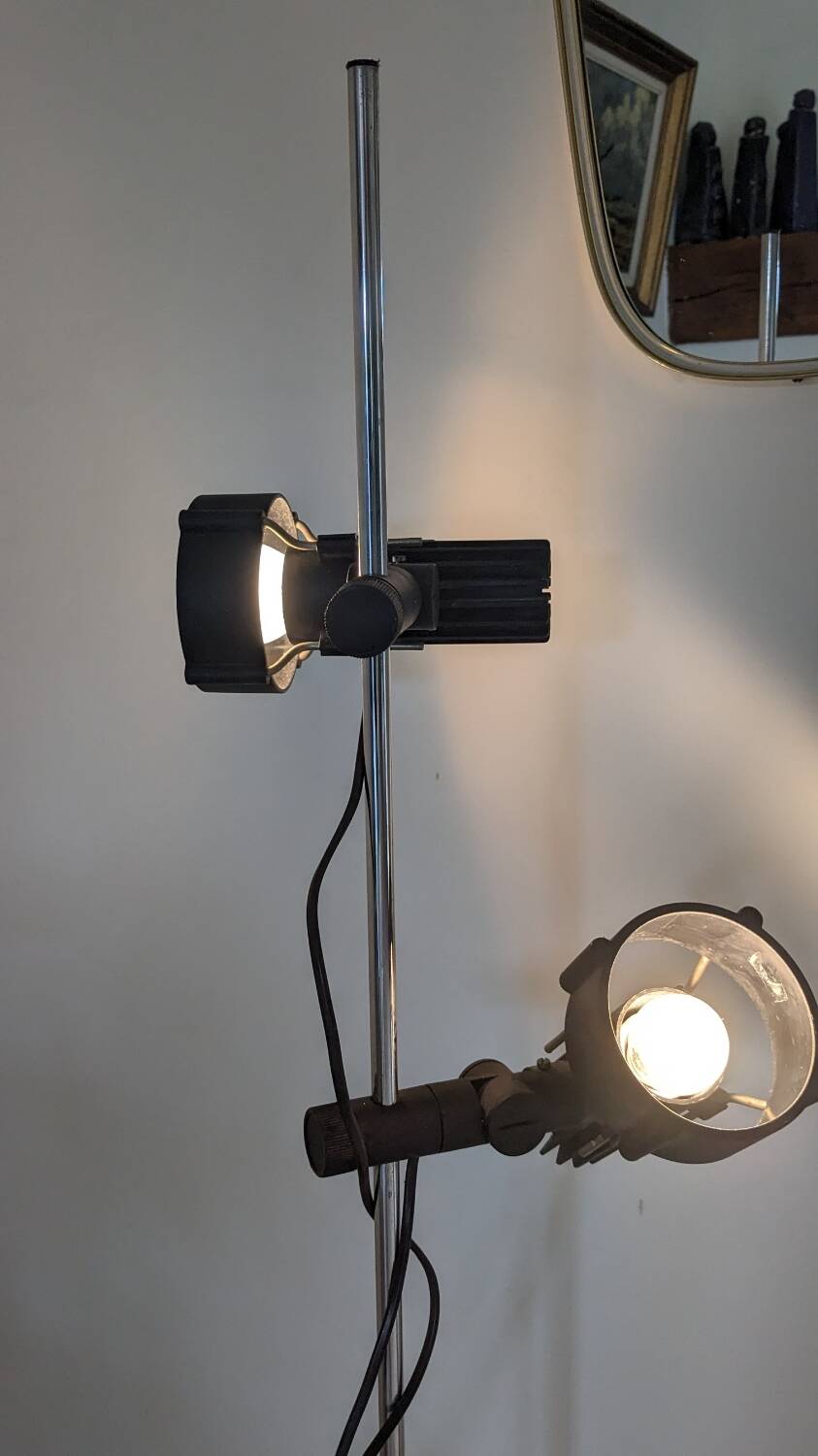 Lampadaire postmoderne  Arco design Roger Tallon années 70 80