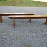 Pair of oak benches